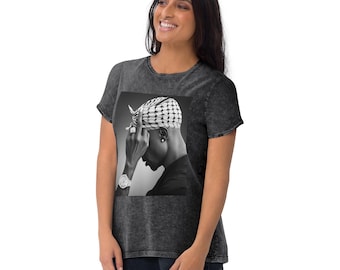 Keffieh Short-Sleeve T-Shirt | 2Pac keffiyeh, Tupac Kuffiyah Tee, Keffiyeh Pro-Palestine Graphic Top, Unique Palestine Apparel