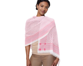 Lightweight Keffiyeh, Keffieh Hijab Scarf, Palestine Scarf, Keffieh Shawl