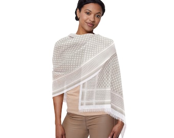 Lightweight Keffiyeh Scarf, Keffiyeh Hijab, Palestine Scarf, Keffieh wrap