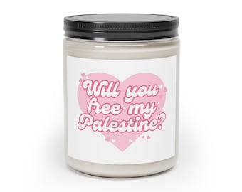 Palestine Candle, Donation made to Palestine, Palestinian owned business, stand with Palestine, free Palestine