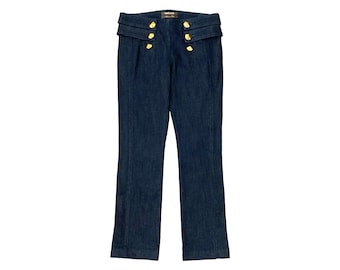 Vintage Just Cavalli Embroidered Bootcut Jeans | Y2K Acid Wash