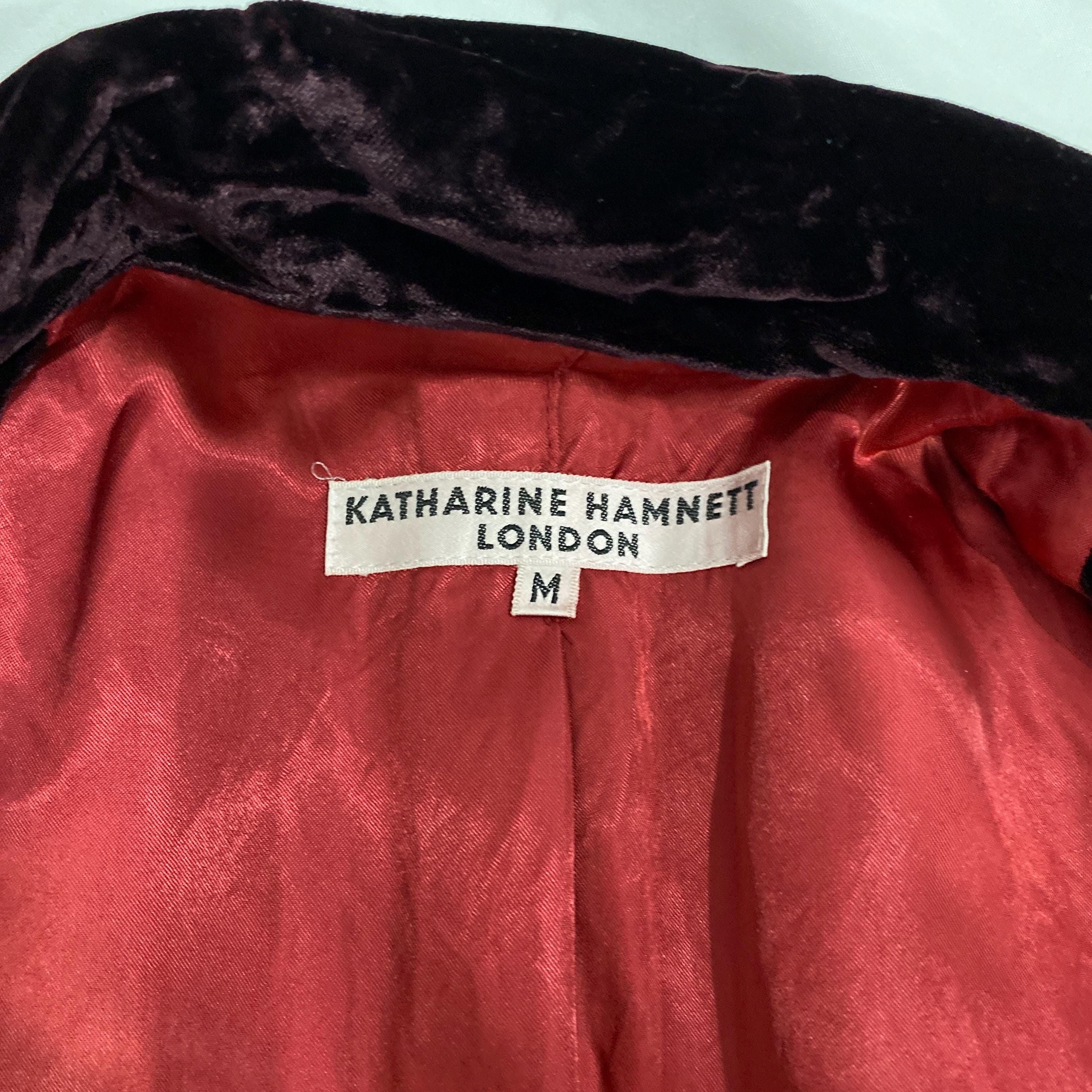 ジャケット・アウター KATHARINE HAMNETT Velvet long coat Katherine Hamnett Velvet Jacket - Etsy