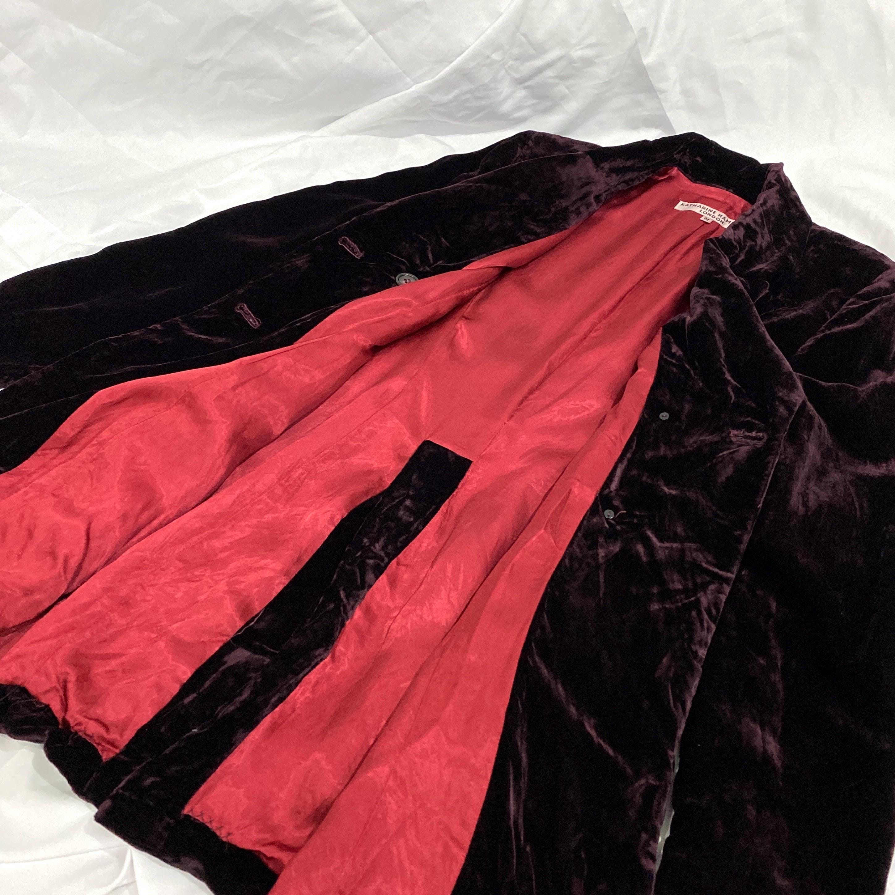 Katharine Hamnett - Velvet Double Breasted Coat / Jacket in
