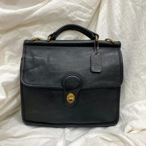 Coach - Vintage 9927 Willis Tasche in Schwarz | Echtleder | Kein Crossbody-Armband | Authentisch