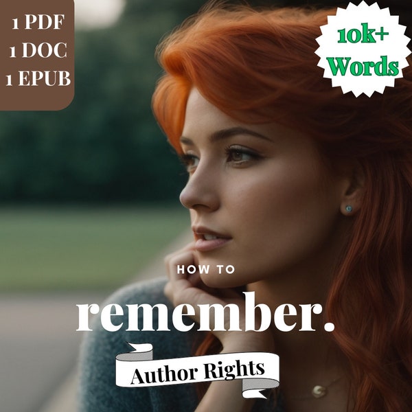 Done for you 10k+ Words Romance Novel ebook template - For Authors, Ghostwriters | How To Remember
