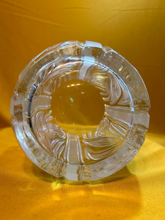 Vintage Violetta Glass Vase Handcut 24% Lead Crystal Made in