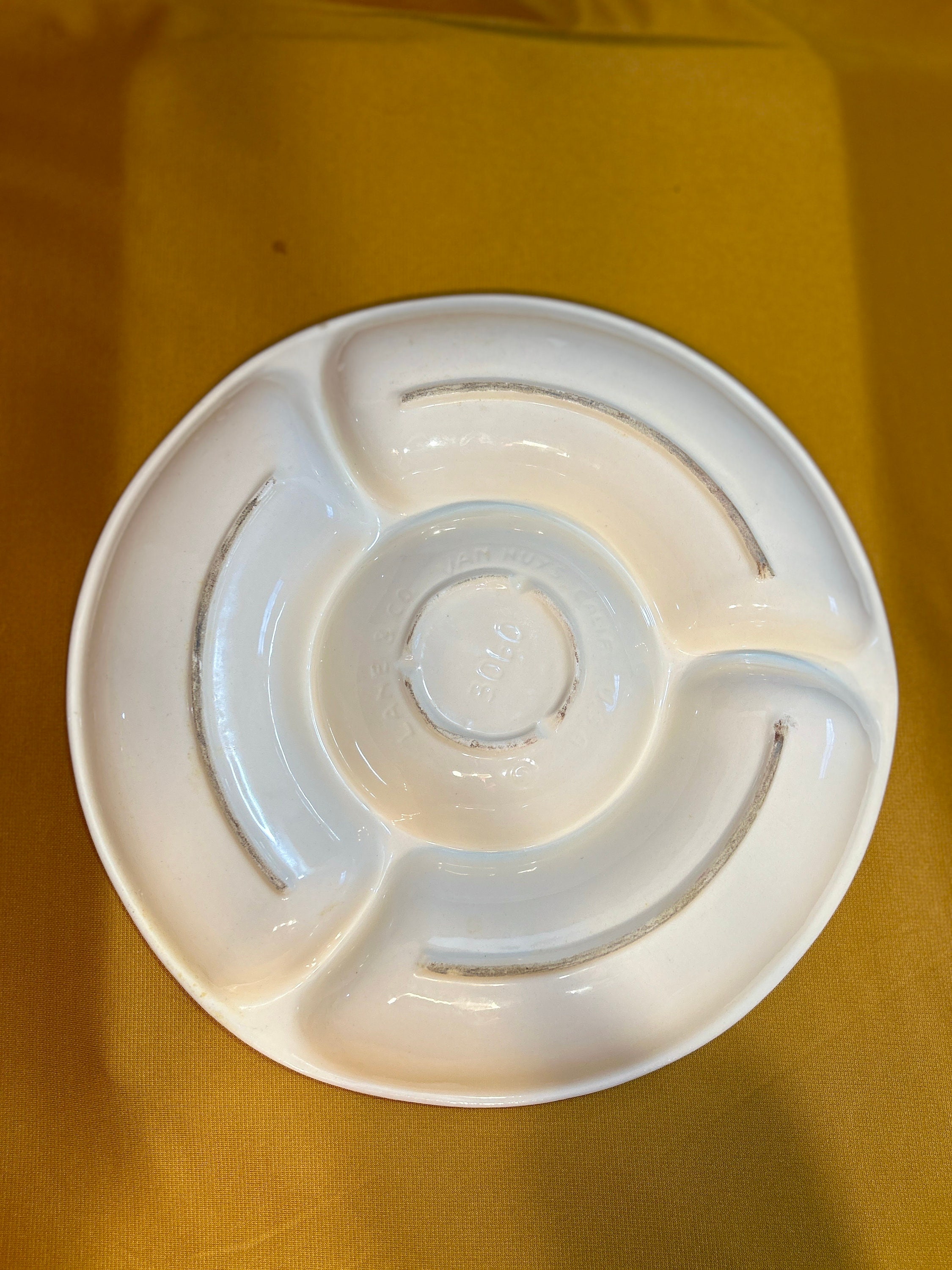 Vintage 1961 LANE & CO Van Nuys California Pottery Serving Tray  display picture 1