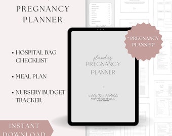 Digital Pregnancy Planner: Hospital Bag Checklist & Birth Plan (PDF)