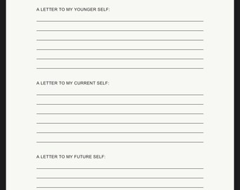 Autodescubrimiento y amor / Cartas a uno mismo PDF imprimible