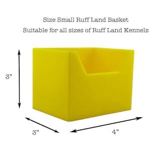 Ruff Land 犬小屋ドア用小型バスケット、噛まない取り付け - すべての犬小屋サイズに適合