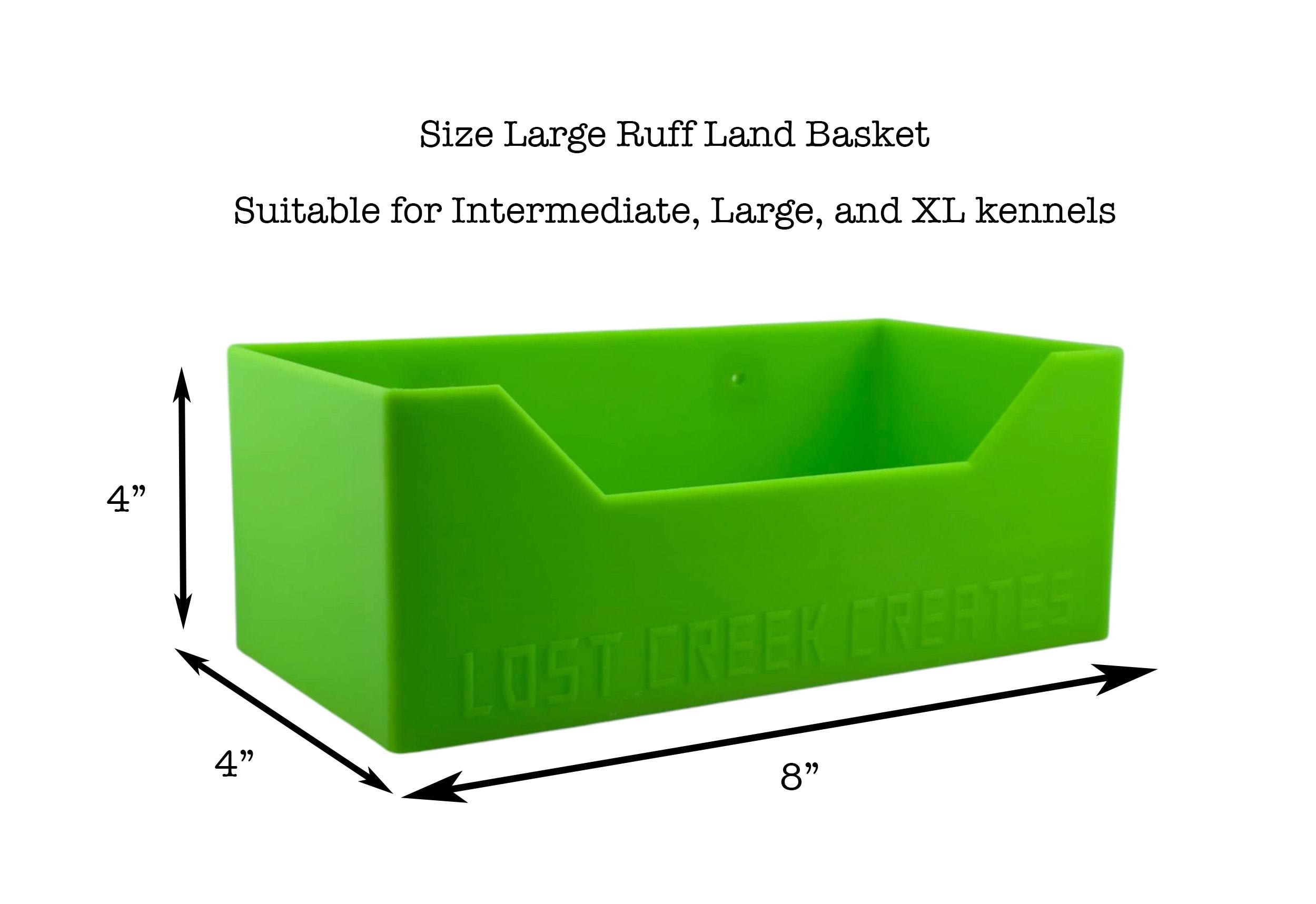 Large Basket for Ruff Land Kennel Door , NO CHEW Mounting- Fits XL