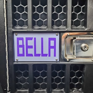 Small and Medium Gunner Kennel Name Plate - Kennel accessories