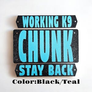 Gunner Kennel Name Plate -MAIN TAG ONLY-  Intermediate and Large Kennels