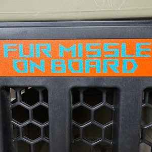 Upper or Lower Tag Gunner Kennel Door Tag (SMALL TAG)