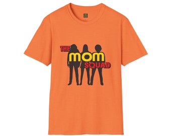 Mother's Day T-Shirt Softstyle The Mom Squad, Mothers Day Gift Tshirt, 100% Ring-spun Cotton, Tear Away Label, Best Mothers Day Gift Tshirt