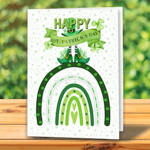 St Patrick's Day Card Ierse zegen binnen digitale download 5x7 afdrukbare kaart Onbeperkt afdrukken St Patties Instant Download Print thuis