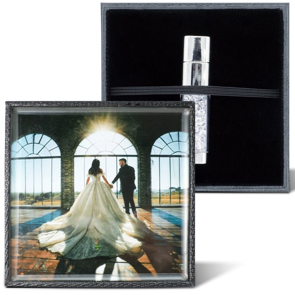 Deluxe Flash Drive Box with Photo Insert