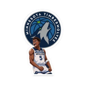 Tony Edwards Aufkleber | Die Minnesota Timberwolves