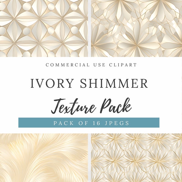 Ivory Shimmer Texture Clipart, Digital Paper, Shimmer Backgrounds, Luxury jpegs, Commercial Use, DYI Wedding Invitations, ST001