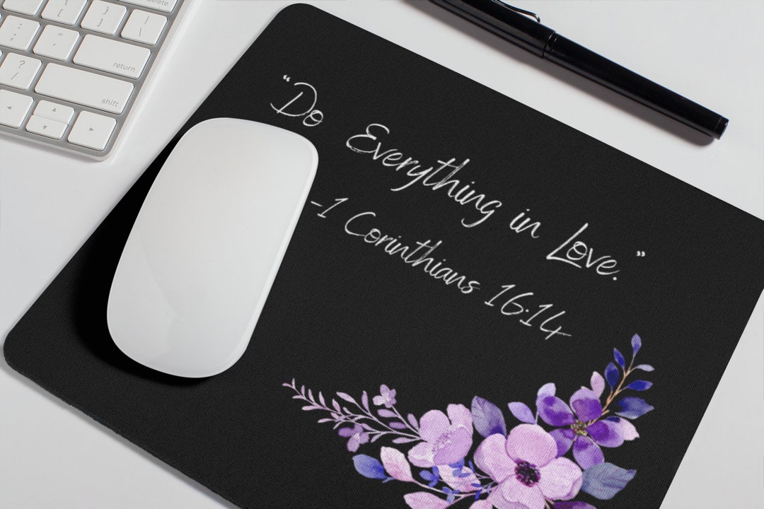 Mouse Pad rectangle With Bible Verse - Etsy