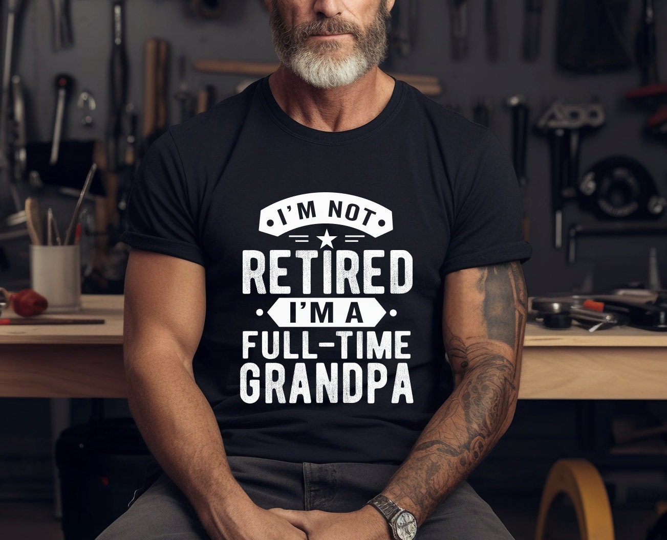 I'm Not Retired I'm A Full Time Grandpa Shirt I'm Not Retired I'm A Full Time Grandpa Shirt