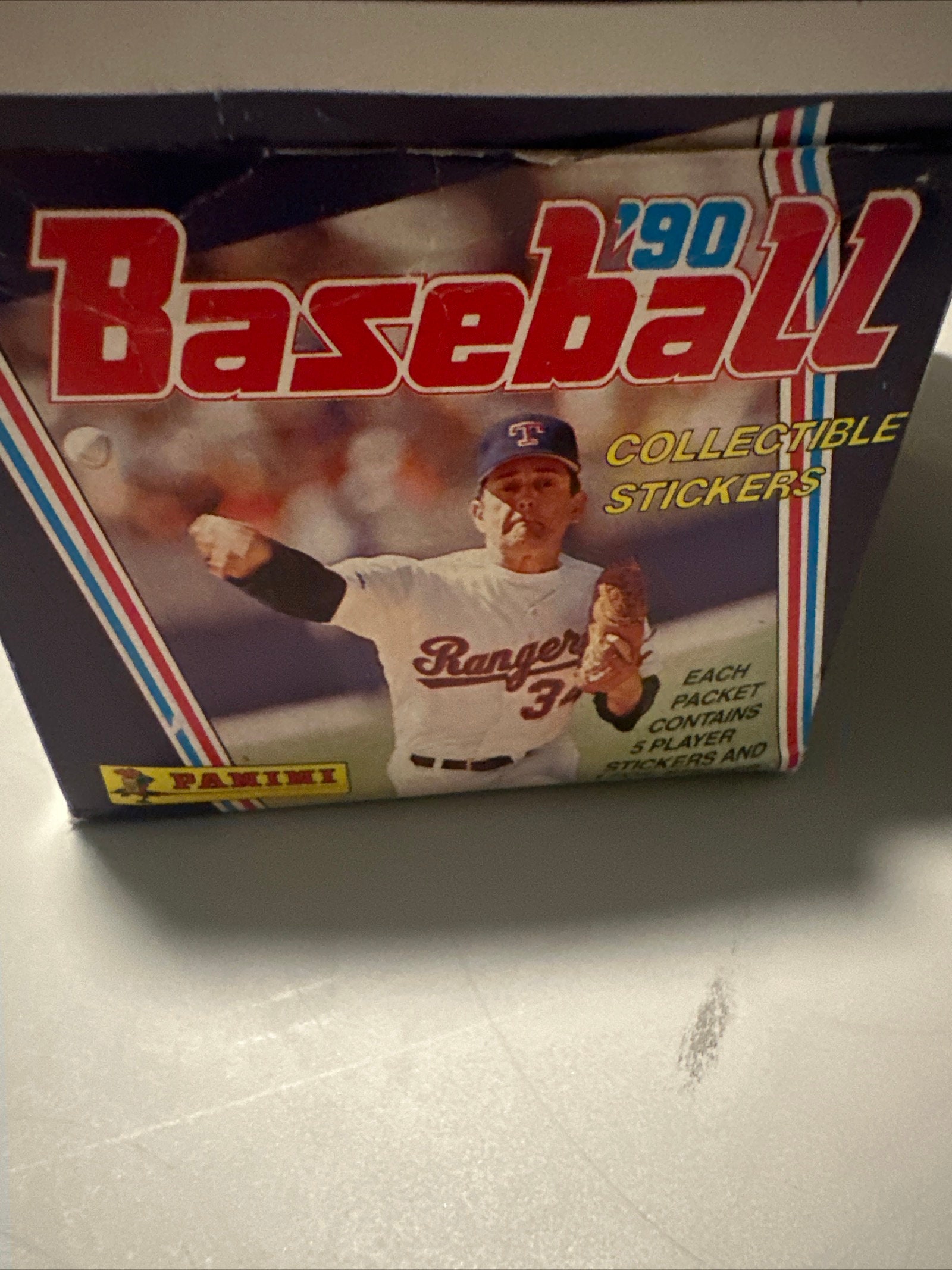人気激安 '90 Panini PACKS- 5 Baseball 5 Pack Sticker Collectible ボックス