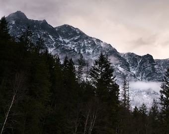 Winter in Glacier National Park | Glacier National Park Landscape Photography | National Park Wall Art | Montana Photography | Mountain Art