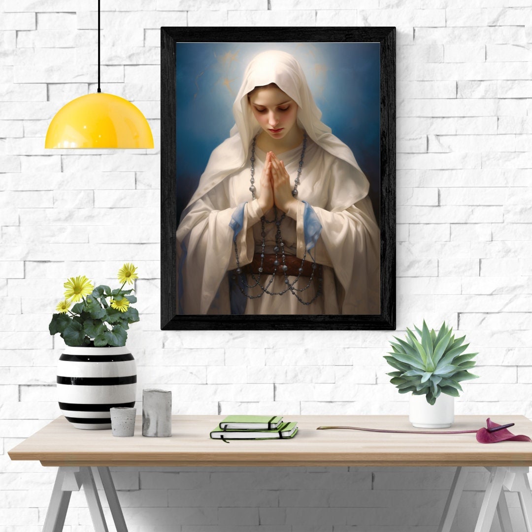 Our Lady of the Rosary Bel Art DIGITAL DOWNLOAD - Etsy