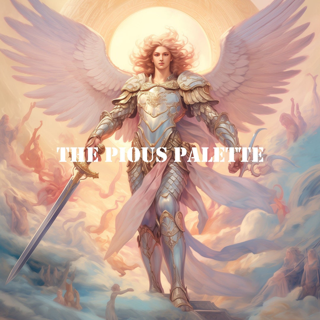 Saint Michael the Archangel Version 2 Bel Art DIGITAL DOWNLOAD - Etsy
