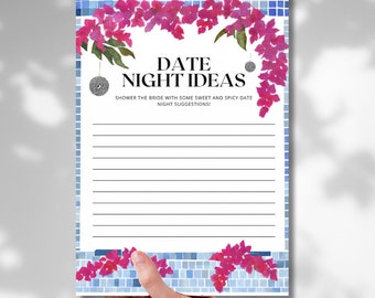 Minimale Hennen und Brautpartyspiele | Date Night Ideen | Junggesellinnenabschied | Tanzende Königin Mamma Mia | Mediterran| Einladung |Herunterladen