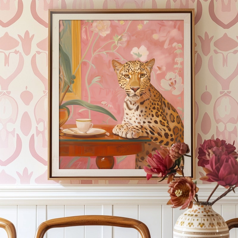 Pink Cheetah Print Room Decor - Etsy