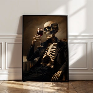 Wine Divine Lady Skeleton in Orange main image 1