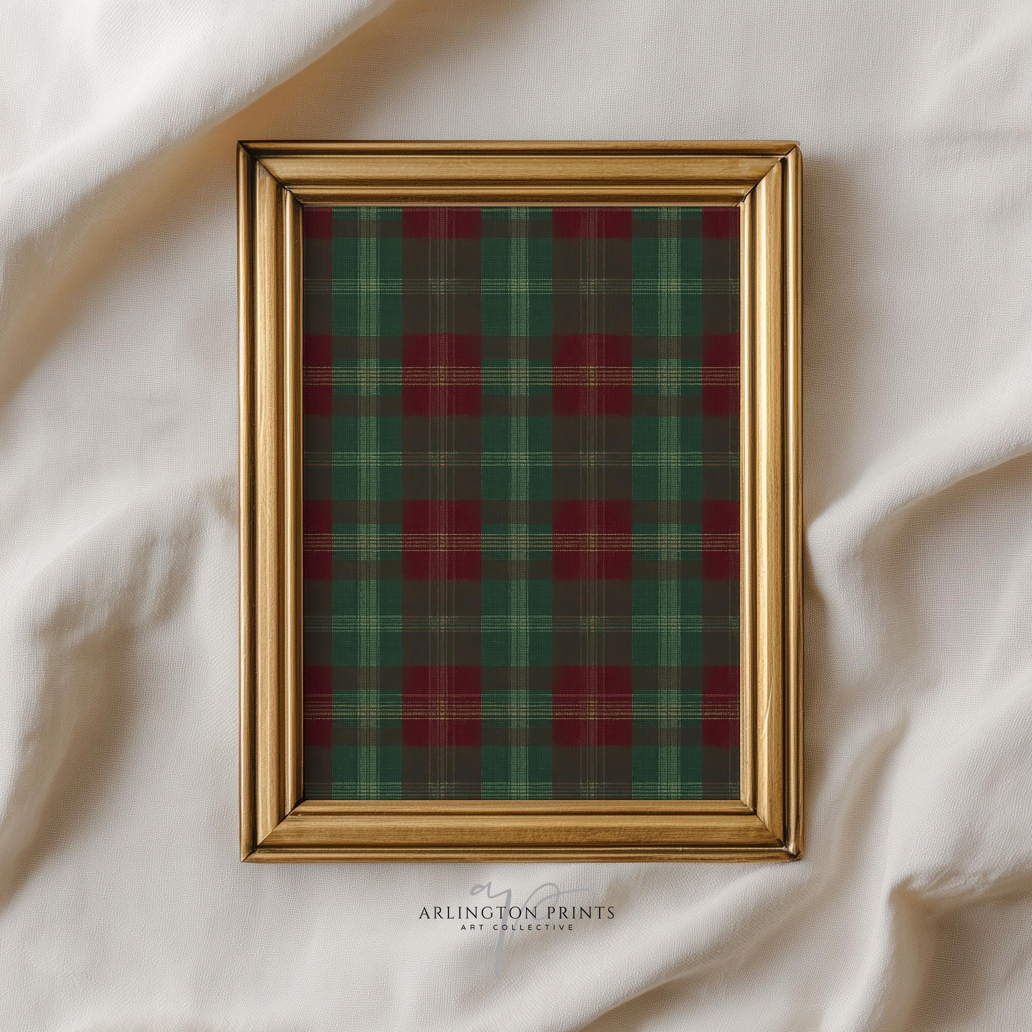 Couverture Tartan The National Trust – Laine Beige Vert Rouge – Jetée 40x62 Pouces