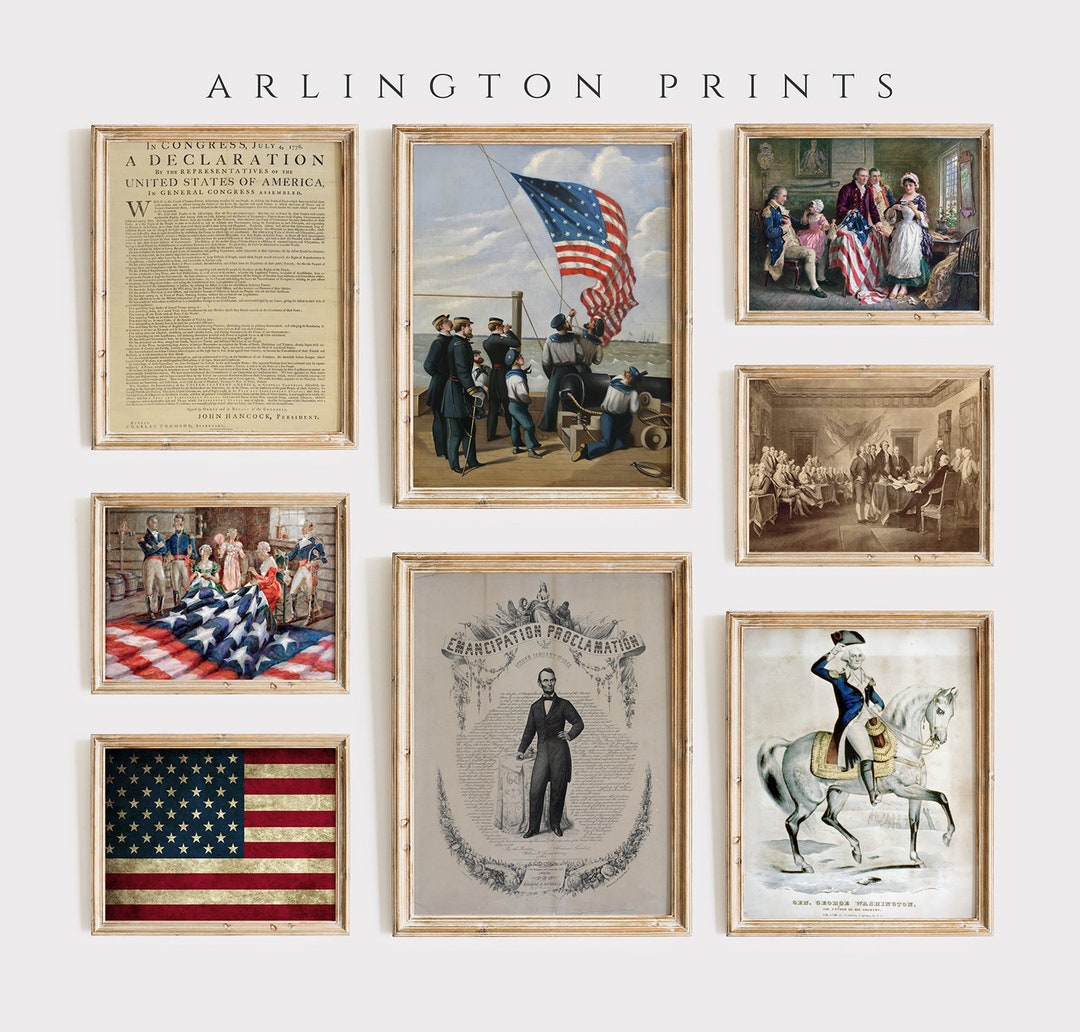 Vintage 4th of July Gallery Wall Print Set of 8 | Independence Day ...