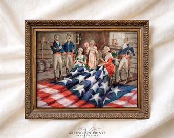 アンティークアメリカ国旗布製アイテム 1776 年、百年祭、旗、米国、アメリカ国旗、室内装飾、米国国旗、7 月