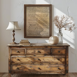 Vintage artwork of the Star-Spangled Banner in Francis Scott Key’s original 1814 handwriting, perfect for 4th of July and patriotic home decor.