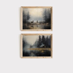Printable Vintage Woodland Gallery Wall Print SET of 6