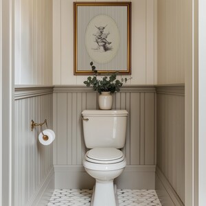 funny highland cow bathroom print unframed cow sitting on toilet reading newspaper rustic farmhouse humorous wall art animal sketch