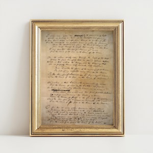 Vintage artwork of the Star-Spangled Banner in Francis Scott Key’s original 1814 handwriting, perfect for 4th of July and patriotic home decor.