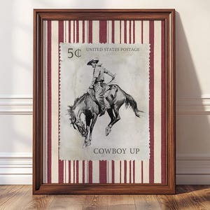 Cowboy Up Stempel, Western Poster Western Bilder, Rodeo Reiter Skizze, Neutral Country Bilder #7055