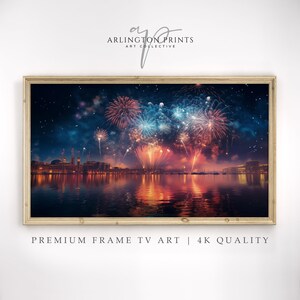 Summer 4th of July Fireworks TV Art, Fourth of July Americana Art Art, Independence Day, 4th of July Patriot Frame TV Art Digital Download
