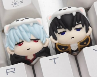 Tecla artesanal Gintama Manga: Teclado mecánico Cherry MX