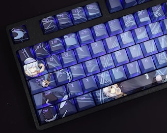 Teclas Rimuru Tempest: PBT con sublimación de tinta y perfil Cherry - 108 teclas