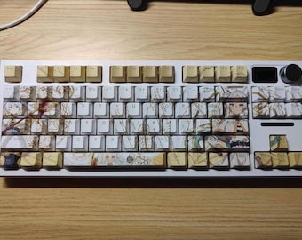 Beyond Journey End: Frieren PBT 108 keys Cherry Profile Keycaps Set, Cute Keycaps, Custom Keycaps