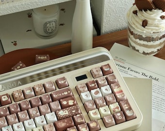 Civet Bear Baking PBT Keycaps Set, EAO Profile, 135 Keys