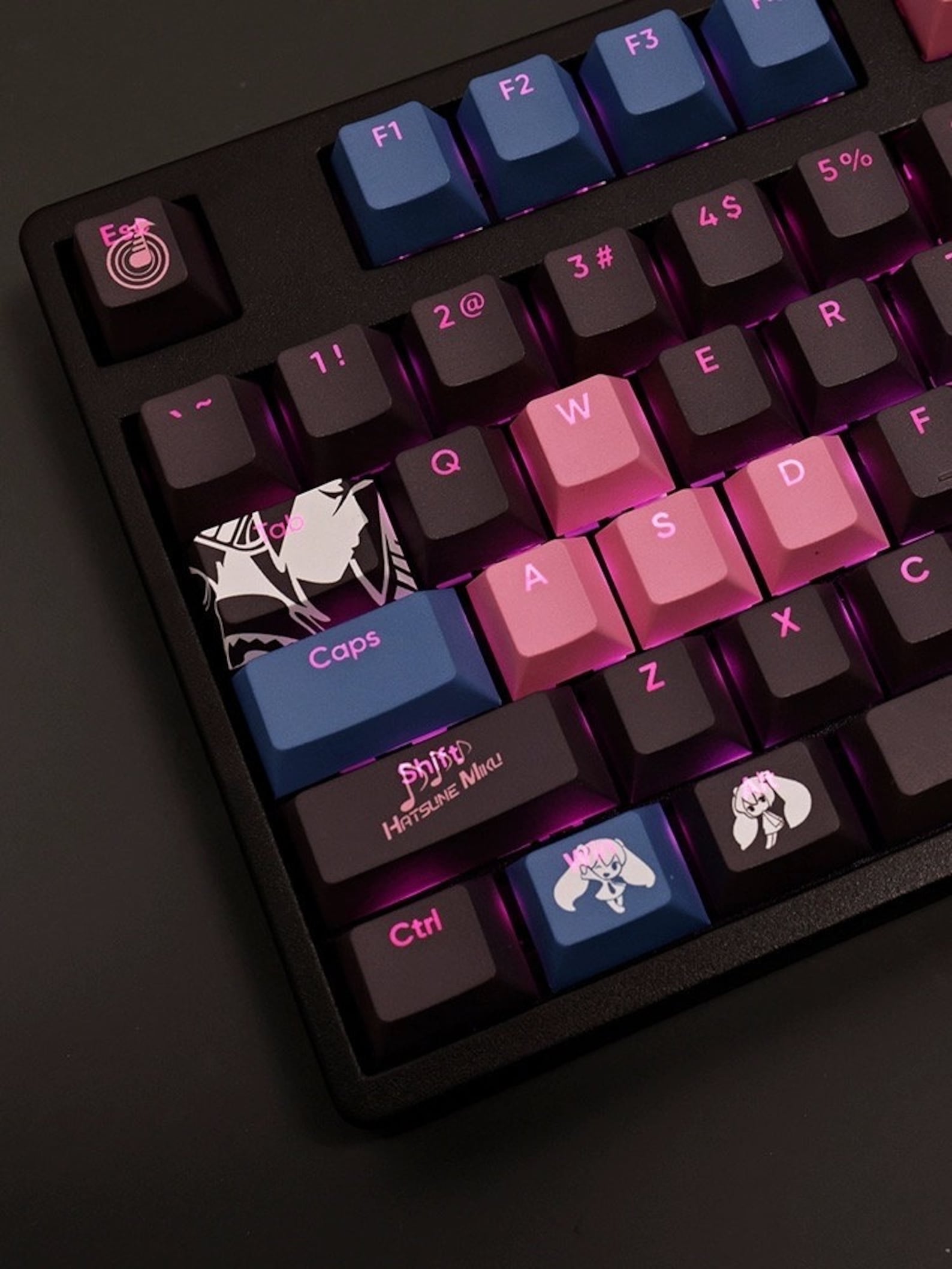 Miku Keys Hatsune Miku Keycaps: PBT Cherry Profile, 108 Keys - Etsy