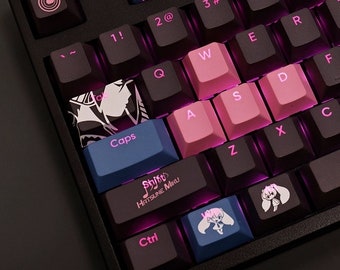 Hatsune Miku Keycaps: PBT Cherry Profile, 108 Keys