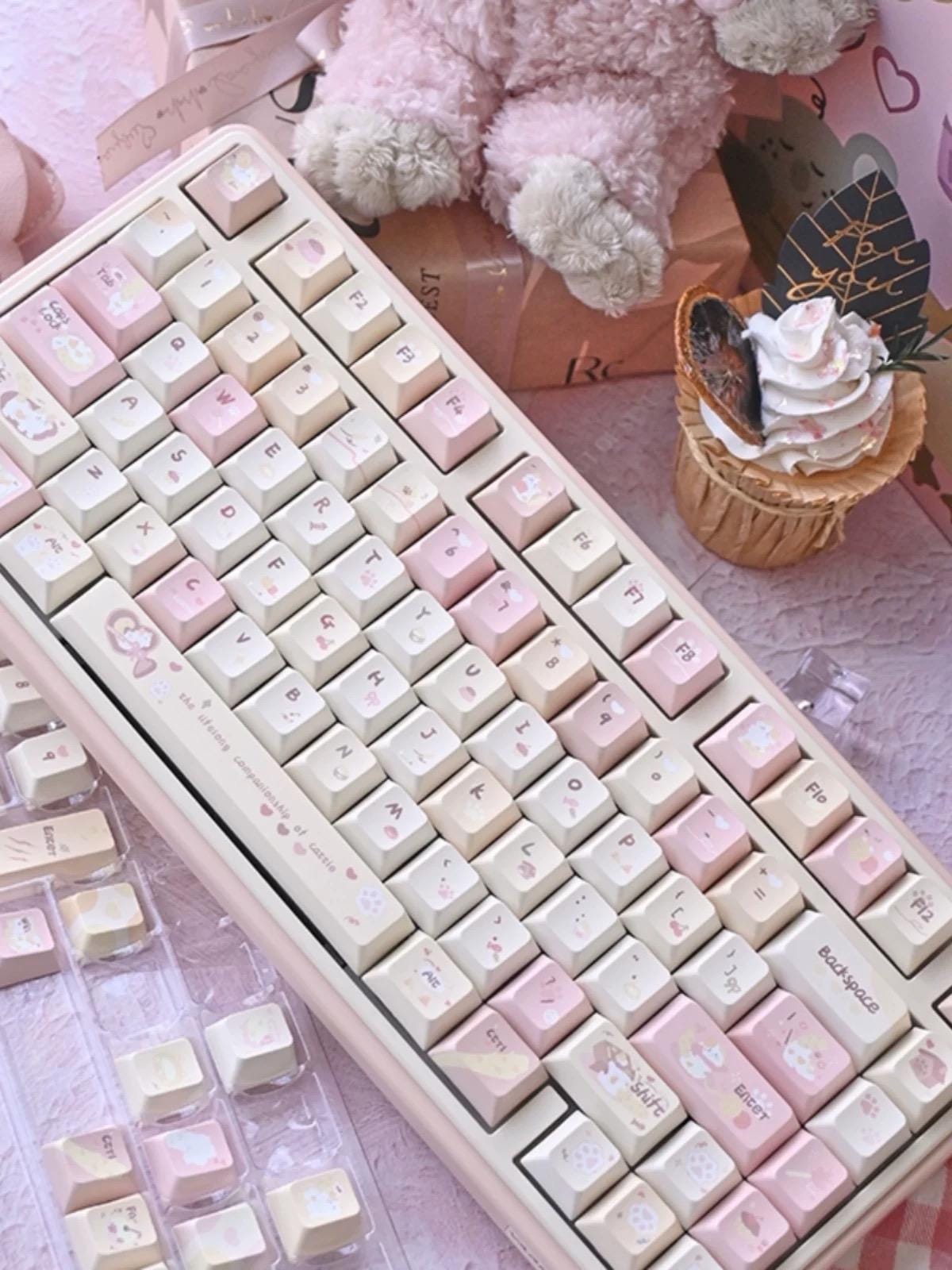 ホーム Cat PBT 135 キー Cherry プロファイル キーキャップ