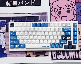 Teclas Bocchi The Rock: PBT, perfil Cherry, 138 teclas