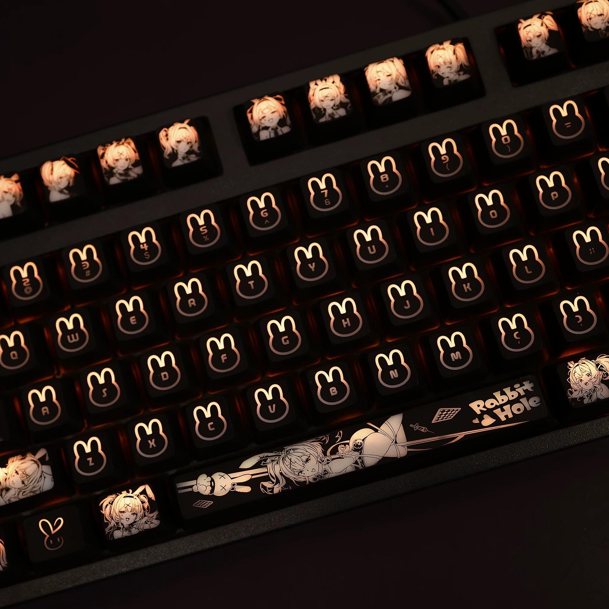 Miku Keys Hatsune Miku Backlit Keycaps: PBT Cherry Profile, 104 Keys - Etsy